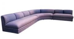  Directional Mid Century Post Modern Curved L Shaped Cloud Sectional Sofa by Directional - 3947286