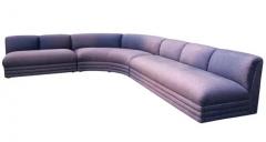  Directional Mid Century Post Modern Curved L Shaped Cloud Sectional Sofa by Directional - 3947287