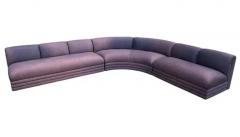  Directional Mid Century Post Modern Curved L Shaped Cloud Sectional Sofa by Directional - 3947288