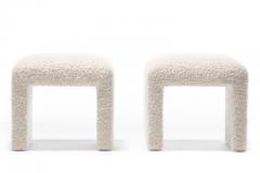 Directional PAIR OF WATERFALL BENCHES IN IVORY BOUCL BY DIRECTIONAL CIRCA 1970S - 1921818