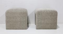  Directional Pair of Directional Ottomans in a Zinc Velvet - 4795584