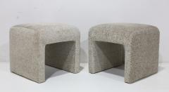  Directional Pair of Directional Ottomans in a Zinc Velvet - 4795585