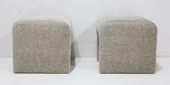  Directional Pair of Directional Ottomans in a Zinc Velvet - 4795586