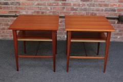  Directional Pair of Paul Mccobb Calvin Group Mahogany and Brass Nightstands for Directional - 3556909