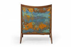  Directional Paul McCobb for Directional AmericanFloral Fabric and Walnut Lounge Armchair - 2791935