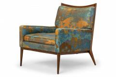  Directional Paul McCobb for Directional AmericanFloral Fabric and Walnut Lounge Armchair - 2791939