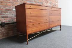  Directional Paul Mccobb Calvin Group Mahogany and Brass Double Dresser Chest of Drawers - 3622184