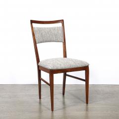  Directional Set of 4 Paul McCobb Mid Century Sculptural Walnut Dining Chairs by Directional - 4622967
