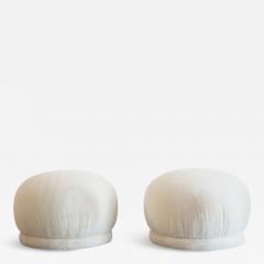  Directional Set of Swivel Poufs Ottomans by Directional 1970s - 4583789