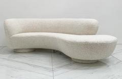  Directional Vladimir Kagan Cloud Serpentine Sofa Upholstered in Heavy Ivory Boucle - 3175729