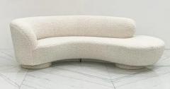  Directional Vladimir Kagan Cloud Serpentine Sofa Upholstered in Heavy Ivory Boucle - 3175741