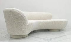 Directional Vladimir Kagan Cloud Serpentine Sofa Upholstered in Heavy Ivory Boucle - 3175771