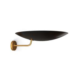  Disderot Pierre Disderot Model 2059 Large Perforated Wall Lamp in Black Brushed Brass - 1563413