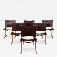  Ditte Adrian Heath Set Ditte Adrian Heath leather dining chairs Denmark - 2988155