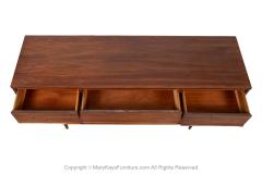  Dixie Mid Century Modern Walnut 9 Drawer Dresser by Dixie - 3973712