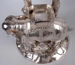  Dobson Sons English Edwardian Exotic Raj Elephant Imperial Centerpiece 1902 - 4341059