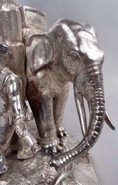  Dobson Sons English Edwardian Exotic Raj Elephant Imperial Centerpiece 1902 - 4341062