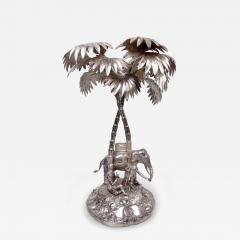  Dobson Sons English Edwardian Exotic Raj Elephant Imperial Centerpiece 1902 - 4344689