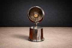  Dominici Rewired Brazilian Modern Chrome Table Lamp by Dominici 1950s - 4576807