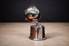  Dominici Rewired Brazilian Modern Chrome Table Lamp by Dominici 1950s - 4576812