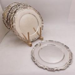  Dominick Haff Dominick Haff 1907 Set of 12 Sterling Silver Dinner Plates Chargers - 3237289