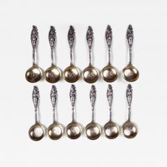  Dominick Haff Set of 12 Dominick Haff Labors of Cupid Five O Clock Spoons - 4344675