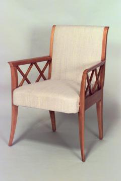  Dominique 2 Pair of French 1940s Maple Armchairs - 424875
