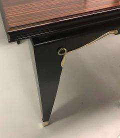  Dominique French Macassar Ebony Dining Table and 2 Leaves by Dominique Paris circa 1925 - 1746761
