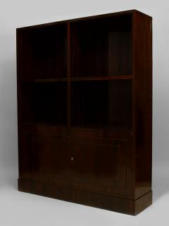  Dominique Pair of French Art Deco Calamander Wood Bookcase Cabinets - 465177