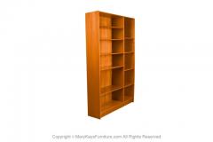  Domino Mobler Mid Century Teak Double Bookcase Danish Denmark Domino Mobler - 2954689