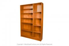  Domino Mobler Mid Century Teak Double Bookcase Danish Denmark Domino Mobler - 2954694