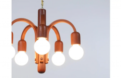  Domus Danish Modern Candela Teak Pendant Chandelier by Domus - 2749157