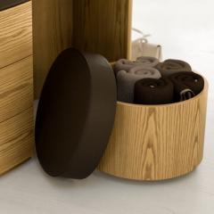  Domus Design 900 European Chest Bedside Table Pouf - 3003772