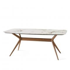  Domus Design Foster Wood Ceramic Table - 4126807