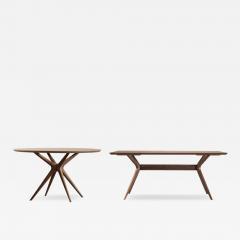  Domus Design Foster Wood Ceramic Table - 4127708