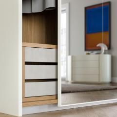  Domus Design Jacqueline Wardrobe with 2 Doors - 3003695