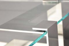  Donghia Donghias Anchor Table in Polished Steel and Glass - 2439564