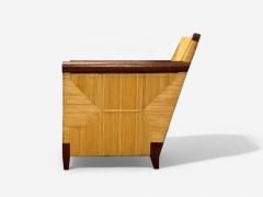  Donghia John Hutton Donghia Mahogany Wicker Cane Merbau Lounge Chairs USA 1995 - 4023606