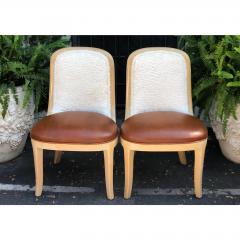  Donghia Vintage Signed Donghia Modern Designer Side Chairs a Pair - 1654347