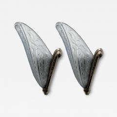  Donna Paris Pair of French Art Deco Wall Sconces signed by Donna - 4279036