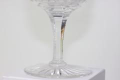  Dorflinger Set of 8 Dorflinger Brilliant Cut Glass Water Goblets Hob Diamond Pattern - 3597496