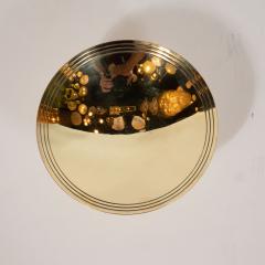  Dorlyn Silversmiths Mid Century Modern Banded Brass Dish by Tommi Parzinger for Dorlyn Silversmiths - 1560965