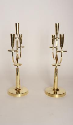  Dorlyn Silversmiths Pair of Vintage Brass Candelabra by Tommi Parzinger for Dorlyn Silversmiths - 4696166