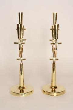  Dorlyn Silversmiths Pair of Vintage Brass Candelabra by Tommi Parzinger for Dorlyn Silversmiths - 4696167
