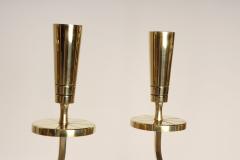  Dorlyn Silversmiths Pair of Vintage Brass Candelabra by Tommi Parzinger for Dorlyn Silversmiths - 4696175