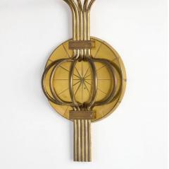  Dorlyn Silversmiths Tommi Parzinger Mid Century Modern Candleholder Sconces Brass USA c 1955 - 3518718
