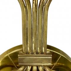  Dorlyn Silversmiths Tommi Parzinger Mid Century Modern Candleholder Sconces Brass USA c 1955 - 3518719