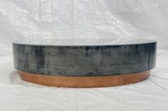  Draga Aurel Loren Coffee Table by Draga Aurel for Baxter Aged Nickel Copper Italy - 4723069