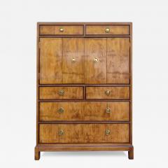  Drexel Drexel Heritage Furniture 1970s Drexel Heritage Hollywood Regency Burlwood Brass 6 Drawer Tall Dresser - 3116951