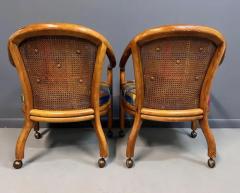  Drexel Drexel Heritage Furniture 1970s Set of 4 Drexel Game Table Chairs with Cane Backs Mid Century - 3716341